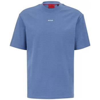 T-shirt BOSS T-SHIRT BLEU RELAXED FIT EN JERSEY DE COTON À LOGO IMPRIM...