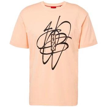 T-shirt BOSS T-SHIRT ROSE DAPUSENI EN JERSEY DE COTON À MOTIF ARTIST
