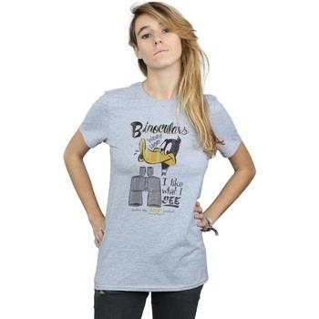 T-shirt Dessins Animés Daffy Duck Binoculars