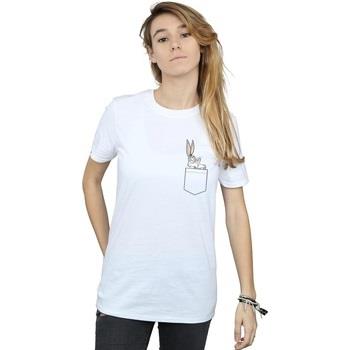 T-shirt Dessins Animés Bugs Bunny Faux Pocket