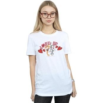 T-shirt Dessins Animés Bugs Bunny And Lola Valentine's Day Loved Up