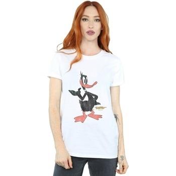 T-shirt Dessins Animés Daffy Duck Distressed