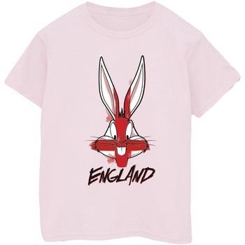 T-shirt Dessins Animés Bugs England Face