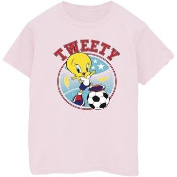 T-shirt Dessins Animés Tweety Football Circle