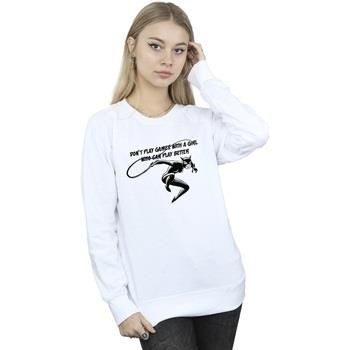 Sweat-shirt Dc Comics Catwoman Don't Play Games