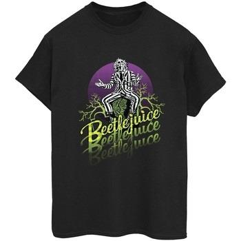 T-shirt Beetlejuice Purple Circle