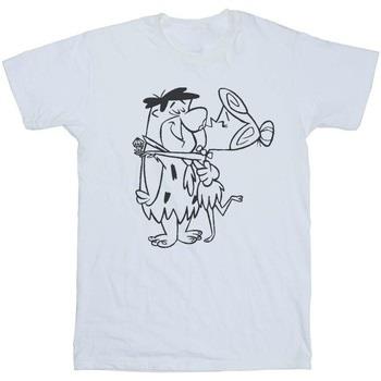 T-shirt enfant The Flintstones Fred and Wilma Kiss