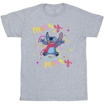 T-shirt Disney Lilo Stitch Merry Rainbow