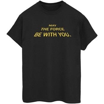 T-shirt Disney May The Force Opening Crawls