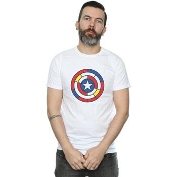 T-shirt Marvel Captain America Stained Glass Shield