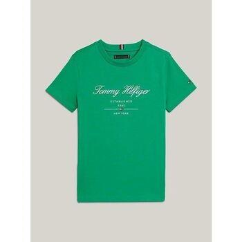 T-shirt enfant Tommy Hilfiger KB0KB08803-L4B OLYMPIC GREEN