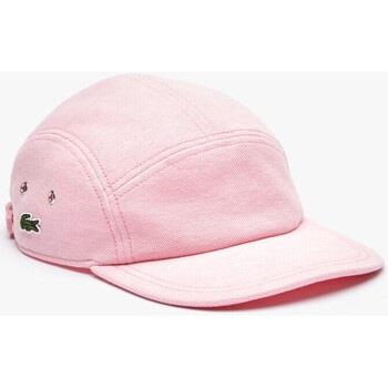 Casquette Lacoste Casquette unisexe L!VE en piqué de coton Rose