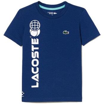 T-shirt Lacoste T-SHIRT TENNIS EN JERSEY DE COTON BLEU MARINE
