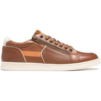 Baskets basses Redskins DISTRAIT COGNAC+ECRU