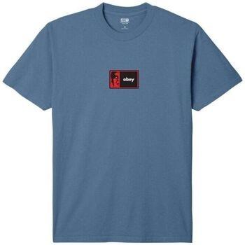 T-shirt Obey T-shirt Half Icon Homme Pigment Coronet Blue