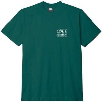 T-shirt Obey T-shirt Studios Icon Homme Adventure Green