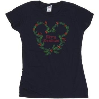 T-shirt Disney Mickey Mouse Merry Christmas Holly
