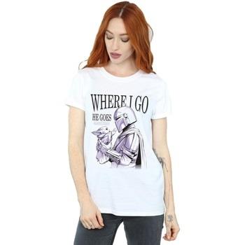 T-shirt Disney The Mandalorian Where I Go