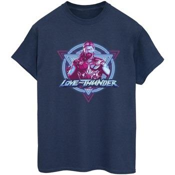 T-shirt Marvel Thor Love And Thunder Neon Badge