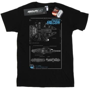 T-shirt Disney Force Awakens Millennium Falcon Manual
