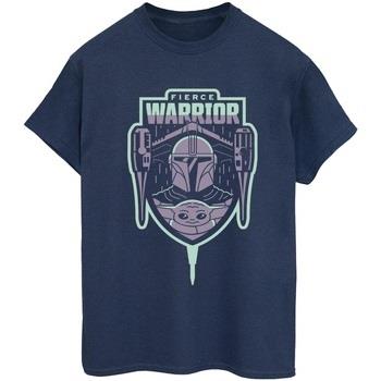 T-shirt Disney The Mandalorian Fierce Warrior Patch