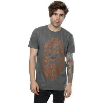 T-shirt Disney Chewbacca Text Head