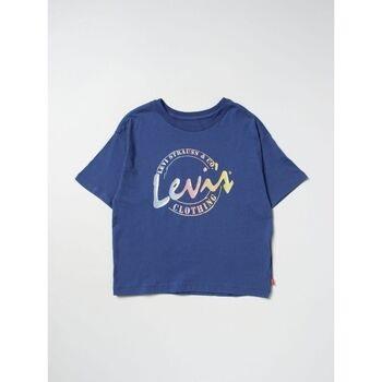 T-shirt enfant Levis 4EH190 MEET ANG GREET SCRIPT-U69 TRUE NAVY