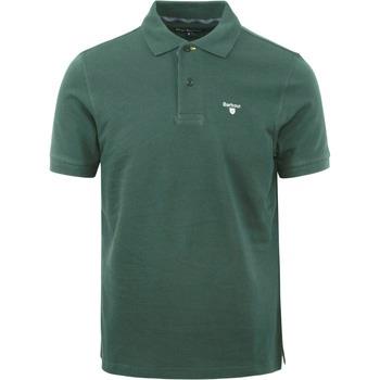 T-shirt Barbour Polo Tartan Piqué Vert Foncé