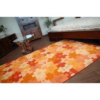 Tapis Rugsx Tapis enfant PUZZLES orange 100x150 cm