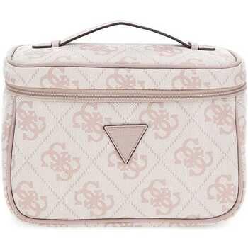 Valise Guess Vanity-cases Berta 18 In 4-Wheele Dove Logo B8688039