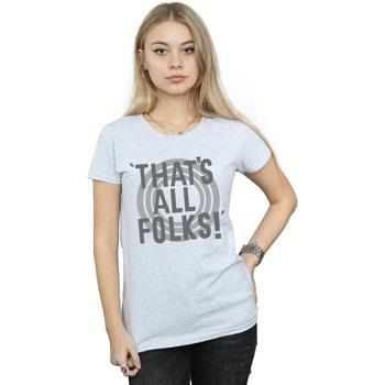 T-shirt Dessins Animés That's All Folks Text