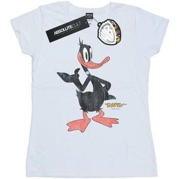 T-shirt Dessins Animés Daffy Duck Distressed
