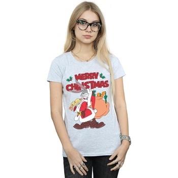 T-shirt Dessins Animés Santa Bugs Bunny