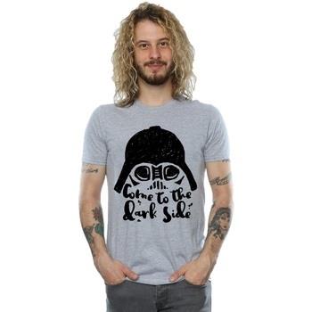 T-shirt Disney Darth Vader Come To The Dark Side Sketch