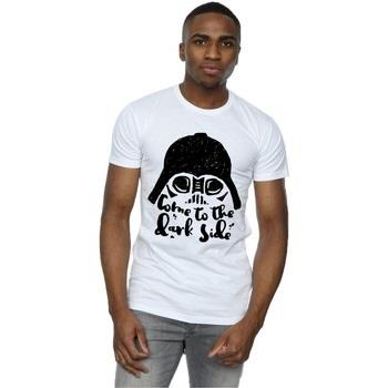 T-shirt Disney Darth Vader Come To The Dark Side Sketch