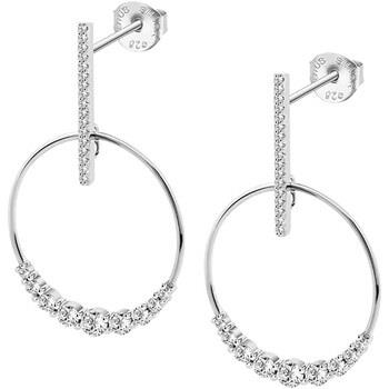 Boucles oreilles Lotus Boucles d'oreilles Siver cercle argent