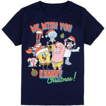 T-shirt enfant Spongebob Squarepants Krabby Christmas