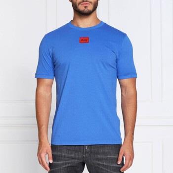 T-shirt BOSS T-shirt Diragolino bleu en coton