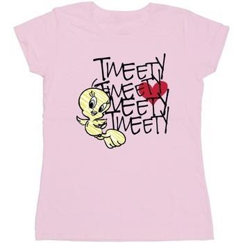 T-shirt Dessins Animés Tweety Love Heart