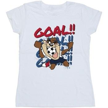 T-shirt Dessins Animés Taz Goal Goal Goal