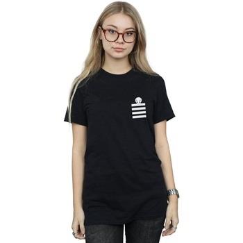 T-shirt Dessins Animés Tweety Pie Striped Faux Pocket