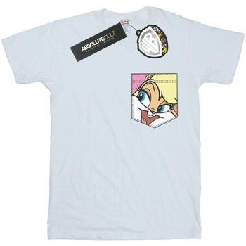 T-shirt Dessins Animés Lola Bunny Face Faux Pocket