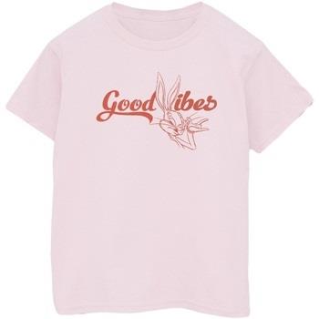 T-shirt Dessins Animés Bugs Bunny Good Vibes