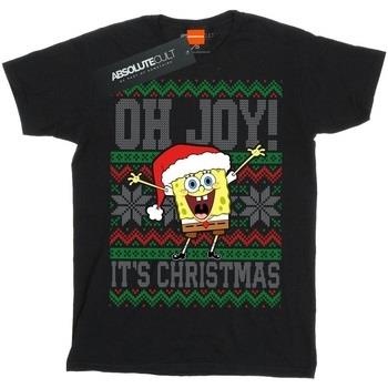 T-shirt enfant Spongebob Squarepants Oh Joy! Christmas Fair Isle