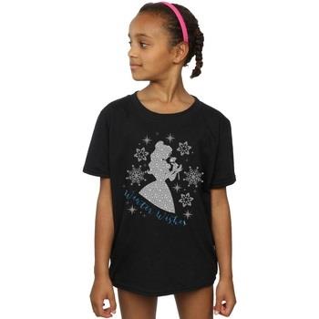 T-shirt enfant Disney Belle Winter Silhouette