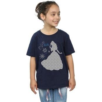 T-shirt enfant Disney Belle Christmas Silhouette