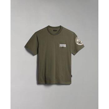 T-shirt Napapijri S-AMUNDSEN NP0A4H6B-GAE GREEN LICHEN