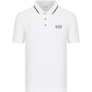 T-shirt Ea7 Emporio Armani Polo EA7 8NPF06 PJ04Z Uomo Bianco
