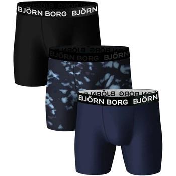 Caleçons Björn Borg Björn Borg Performance Boxer-shorts Lot de 3 Bleu ...