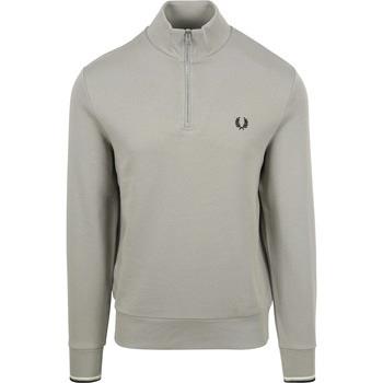 Sweat-shirt Fred Perry Pull Demi-Zip Limestone Gris
